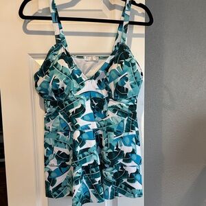 Tropical Leaf Print Bikini